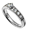 LIQUIDACIÓN - Anillo Solitario Princesa – Cristo Mi Fuerza