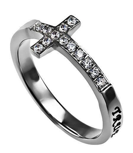 CLEARANCE - Sideways Cross Ring