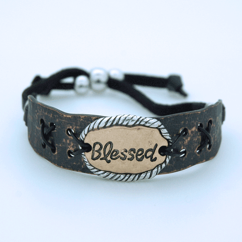 Pulsera de Cuero y Metal