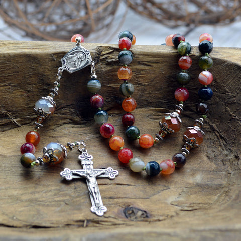 Botswana Agate Rosary