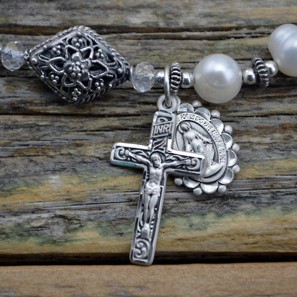 Freshwater Pearl Rosary Bracelet – HeavenlyBound