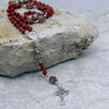 Faceted Red Agate Rosary
