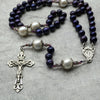 Purple South Sea Pearl Rosary