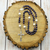 Purple South Sea Pearl Rosary