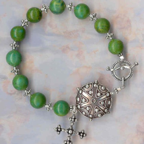 Pulsera rosario con turquesa china de edición limitada