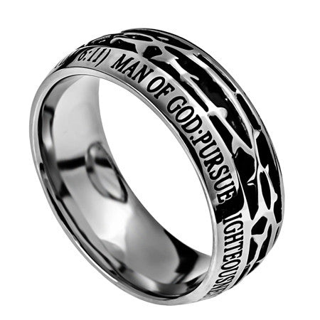 CLEARANCE - Crown of Thorns - Man of God Men's Ring