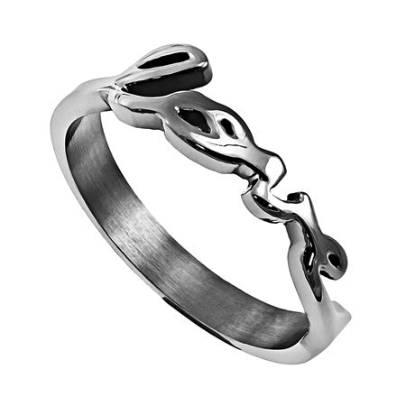 CLEARANCE - Hand Writing Ring 
