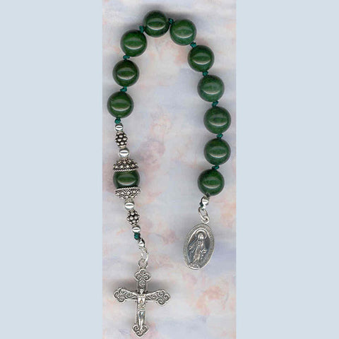Green Jade Chaplet Rosary