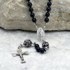 Faceted Black Onyx Rosary