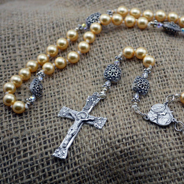 Lemon Swarovski Rosary