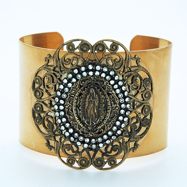 The Best Vintage Lady Of Guadalupe Sterling Silver Bracelet Cuff The Best Vintage Lady Of Guadalupe Sterling Silver Bracelet Cuff